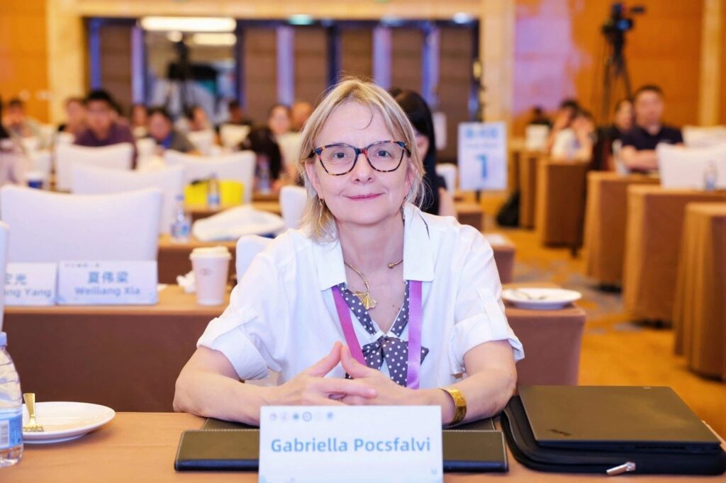 Gabriella Pocsfalvi at the Guangzhou conference in 2026